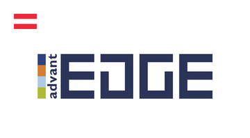 Le logo d’AdvantEdge reflète l’innovation dans l'optimisation des processus d'affaires, symbolisant un partenaire clé dans les solutions d'analyse avancée et d'intelligence business.