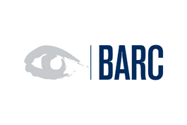 Le logo de BARC illustre l'excellence en conseil et en analyse de données, avec un design qui représente leur engagement envers les meilleures pratiques de gestion de données et d'analytics.