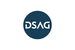 Le logo de DSAG incarne l'expertise des utilisateurs SAP, mettant en valeur un partenariat solide dans le domaine de l’optimisation des solutions SAP pour les entreprises.