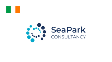 Le logo de Seapark illustre l'expertise en conseil stratégique et gestion de données, avec un design qui reflète leur engagement à fournir des solutions innovantes et sur mesure.